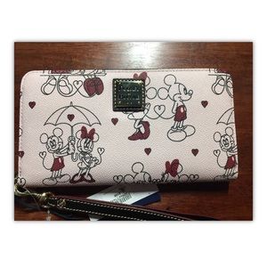 Dooney & Bourke Valentine Wallet- Mickey & Minnie